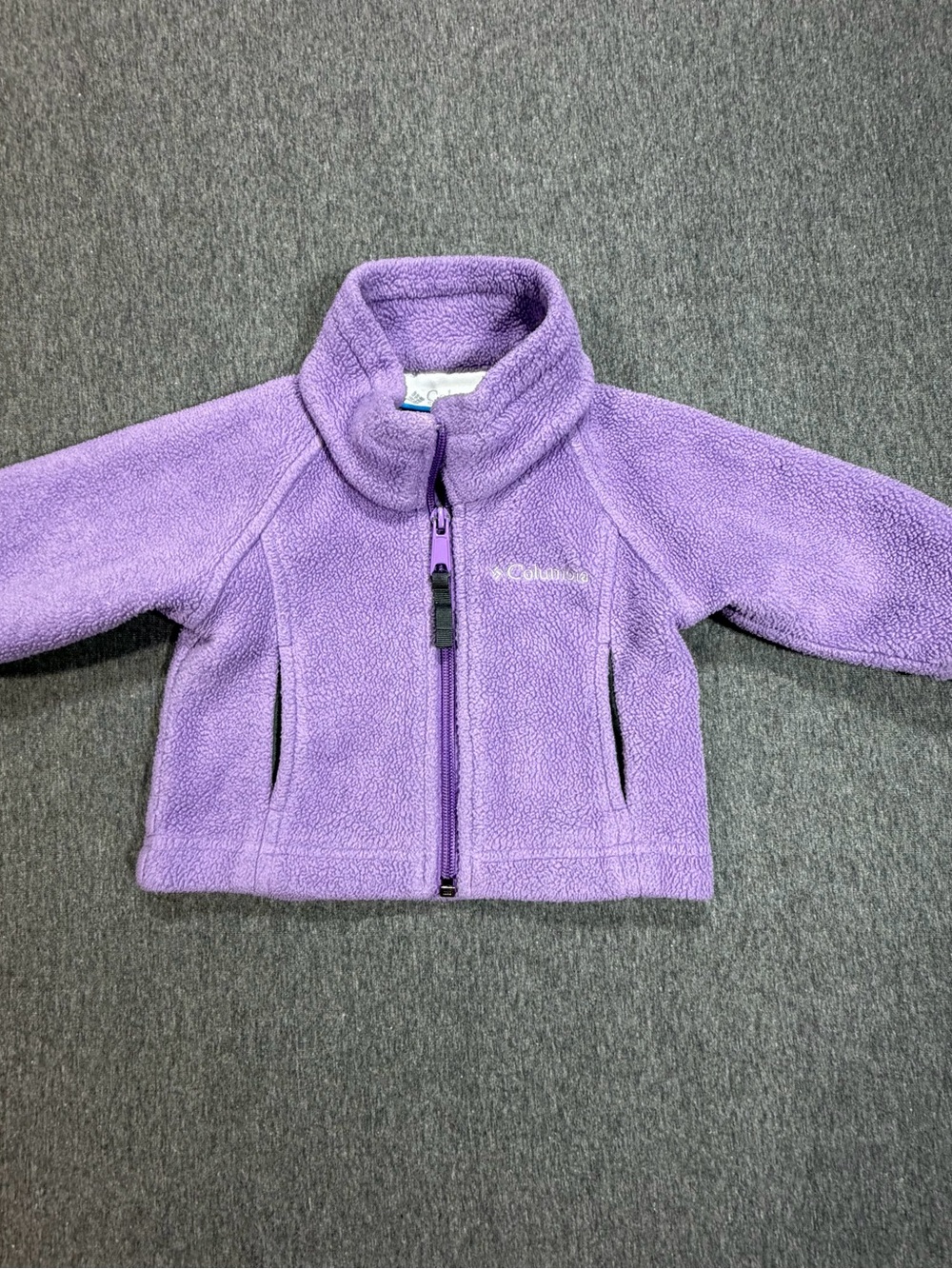 Columbia Purple Fleece Full Zip Jacket Girls 6 month